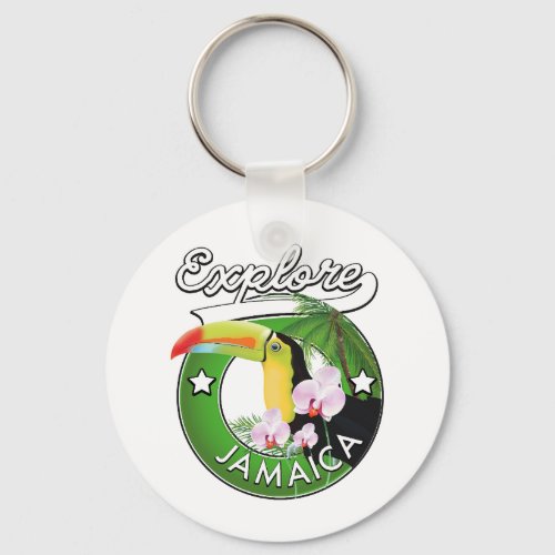 Explore the Bahamas logo Magnet Keychain