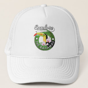 Explore the Bahamas logo Trucker Hat
