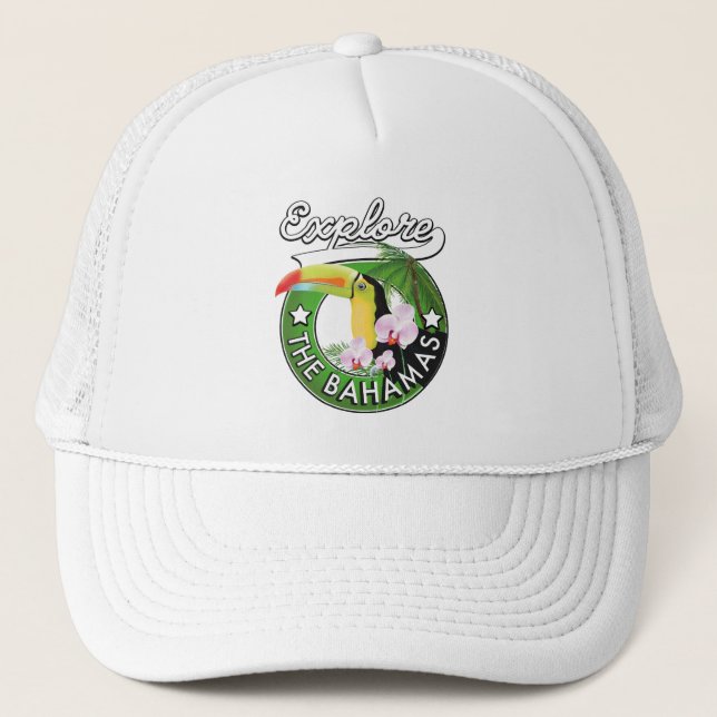 Explore the Bahamas logo Trucker Hat (Front)