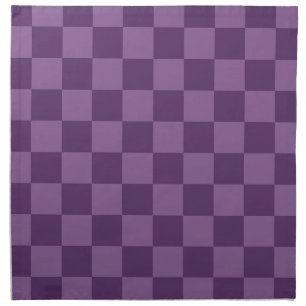  Explore the Beauty of Purple Checkerboard Pattern Cloth Napkin
