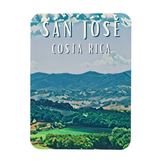 Explore the capital of Costa Rica: San José Magnet (Vertical)