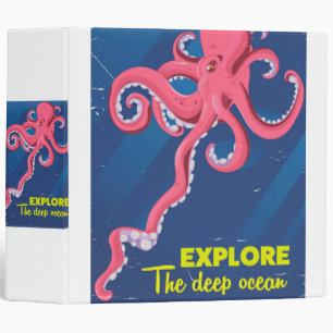 Explore the Deep Ocean 3 Ring Binder