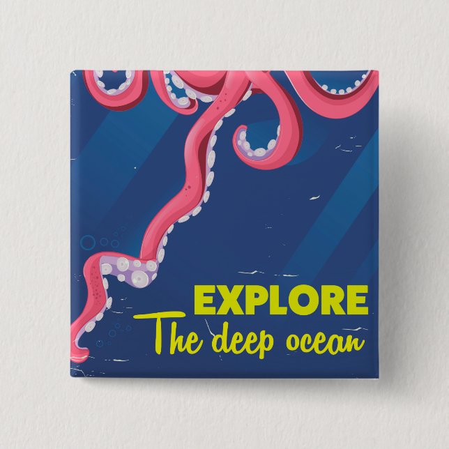 Explore the Deep Ocean Button (Front)