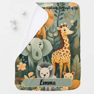 Explore the Jungle Baby Blanket