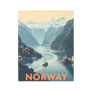 Explore the Scenic Beauty of Norway Travel  Metal Print
