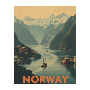 Explore the Scenic Beauty of Norway Travel Wood Wall Art