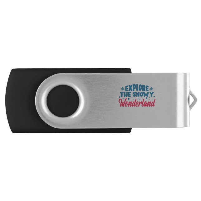 Explore the Snowy Wonderland Flash Drive (Front)