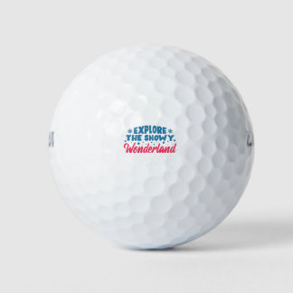 Explore the Snowy Wonderland Golf Balls
