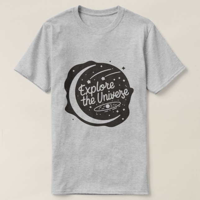 Explore the Universe Dreamers Space T-Shirt (Design Front)