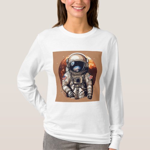 Explore the Universe in Our Astronaut  T_Shirt
