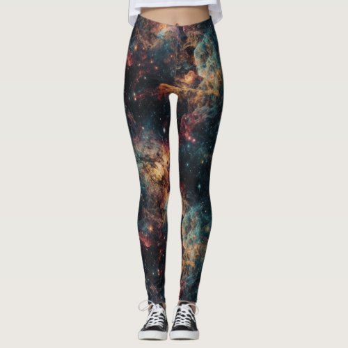 Explore the Universe in Style with Galaxy Leggings