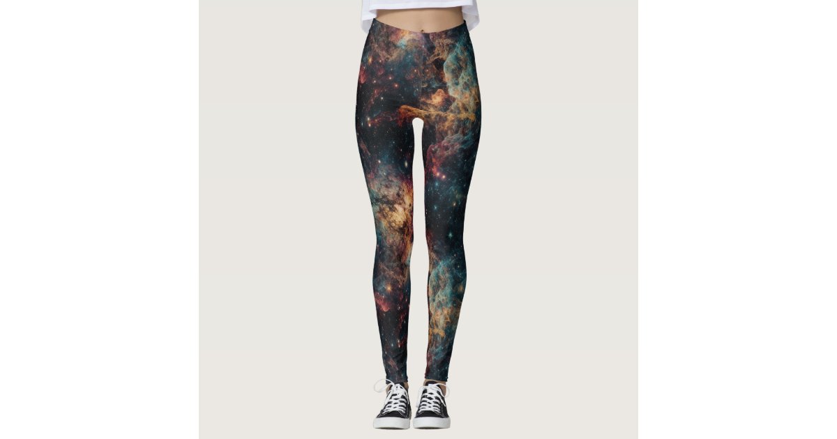 Tiger Print Nebula Leggings & Yoga Pants