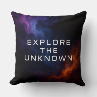 Explore The Unknown  Throw Pillow