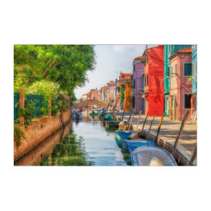 Explore the Vibrant Charm of Burano Acrylic Print
