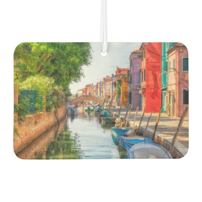 Explore the Vibrant Charm of Burano Air Freshener (Front)