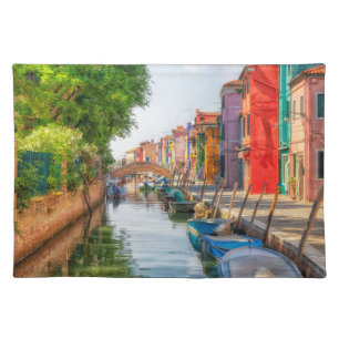 Explore the Vibrant Charm of Burano Cloth Placemat