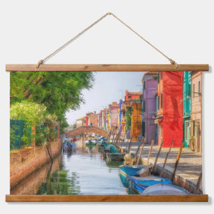 Explore the Vibrant Charm of Burano Hanging Tapestry
