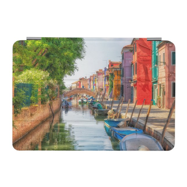 Explore the Vibrant Charm of Burano iPad Mini Cover (Horizontal)