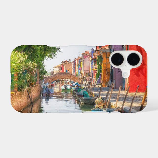 Explore the Vibrant Charm of Burano iPhone Case (Back Horizontal)