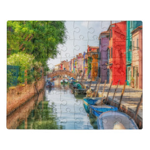 Explore the Vibrant Charm of Burano Jigsaw Puzzle