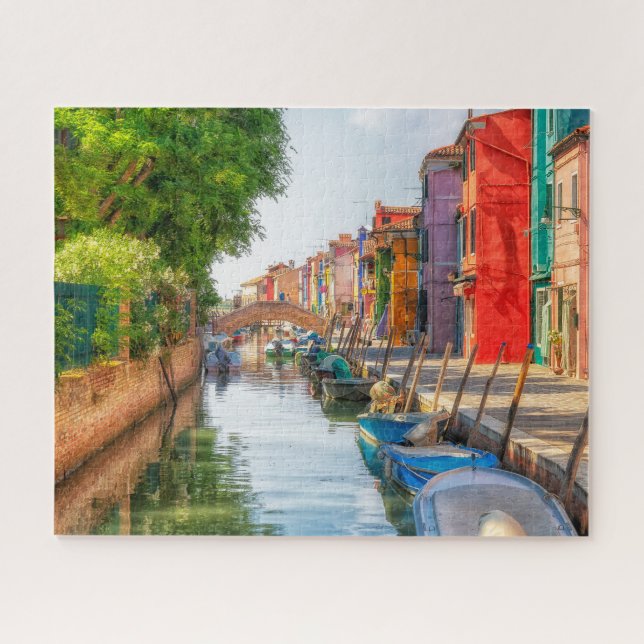 Explore the Vibrant Charm of Burano Jigsaw Puzzle (Horizontal)