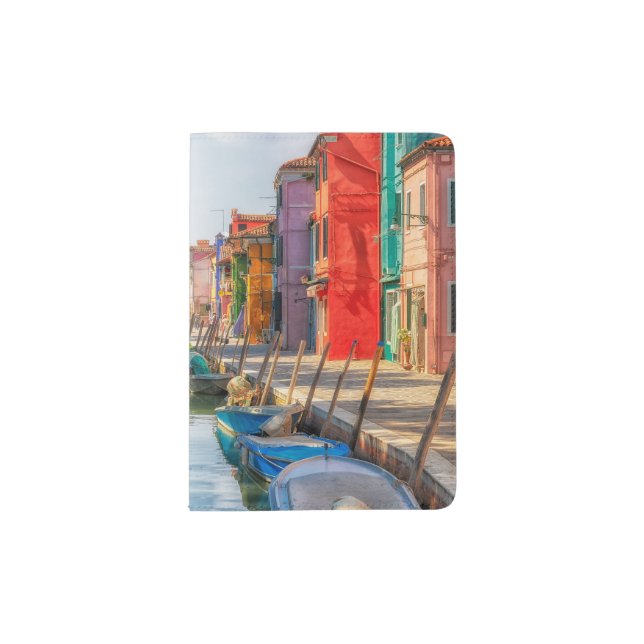 Explore the Vibrant Charm of Burano Passport Holder (Front)