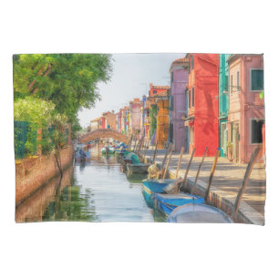 Explore the Vibrant Charm of Burano Pillow Case