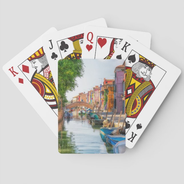 Explore the Vibrant Charm of Burano Poker Cards (Back)