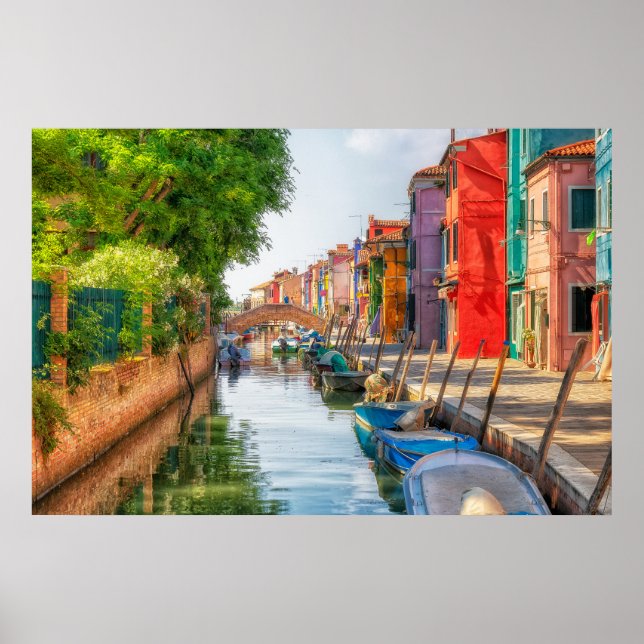 Explore the Vibrant Charm of Burano Poster (Front)