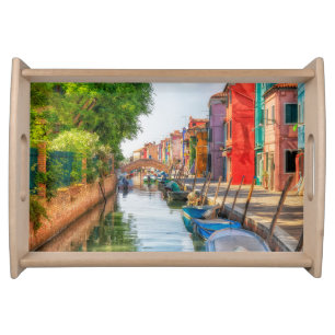 Explore the Vibrant Charm of Burano Serving Tray