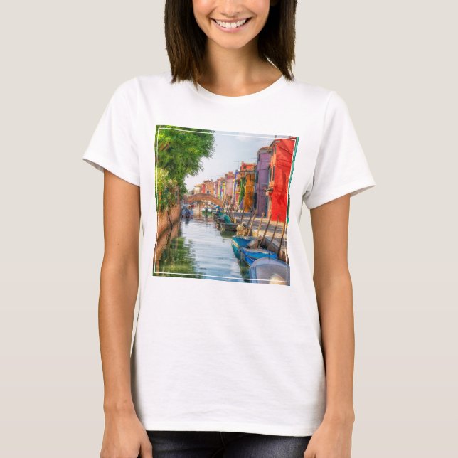 Explore the Vibrant Charm of Burano T-Shirt (Front)