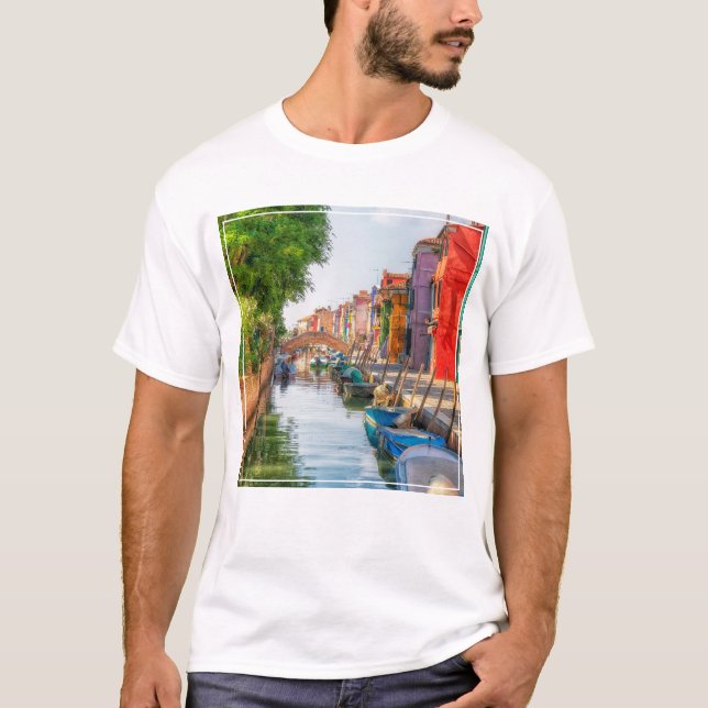 Explore the Vibrant Charm of Burano T-Shirt (Front)