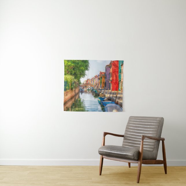 Explore the Vibrant Charm of Burano Tapestry (In Situ (Horizontal))