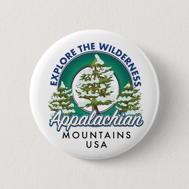 Explore the Wilderness Appalachian Mountains trave Button (Front)