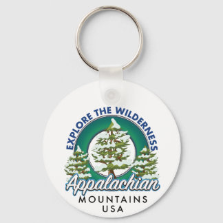 Explore the Wilderness Appalachian Mountains trave Keychain
