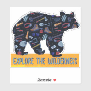 Explore the Wilderness Custom-Cut Vinyl Sticker