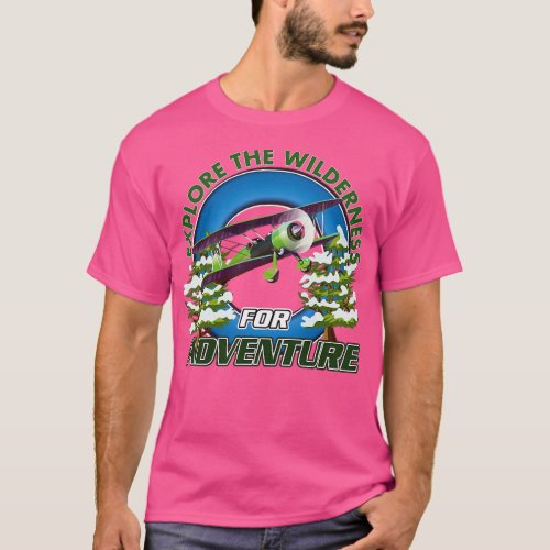 explore the wilderness for adventure logo T_Shirt