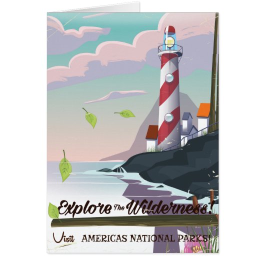 Explore the wilderness lightouse cards (Front)