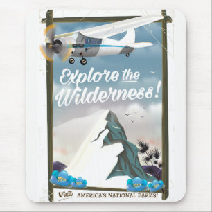 Explore the Wilderness! Mountains Mouse Pad