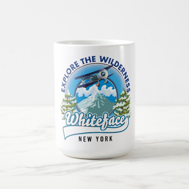Explore the Wilderness, Whiteface New York  Coffee Mug (Center)