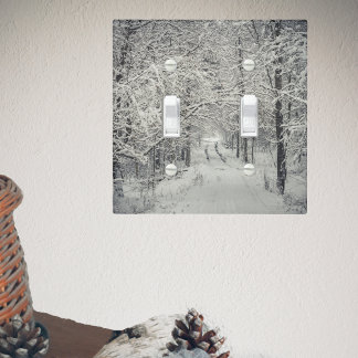 Explore the winter forest trails light switch cover