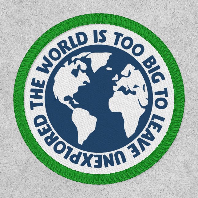 Explore The World Adventure Globe Patch (Front)