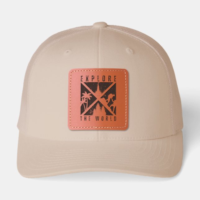Explore the World Hat – Travel Adventure Cap (Front)