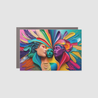  Explore the World of Abstract Art Car Magnet