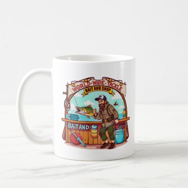  Explore the World of Fishing  Coffee Mug (Left)