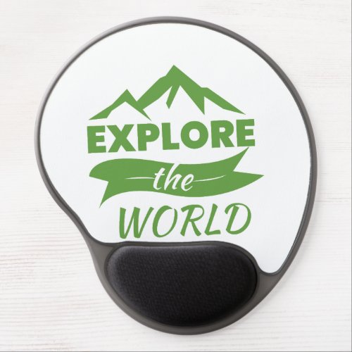 Explore the World Printed Girl Mouse Pad