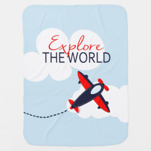 Explore the World Receiving Blanket