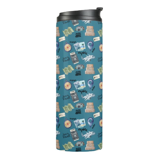 Explore the World Thermal Tumbler (Rotated Left)