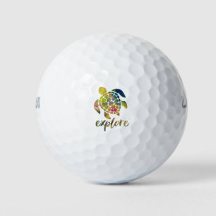 Explore the world travel lover summer desert cacti golf balls