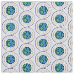 Explore the world travel sticker fabric